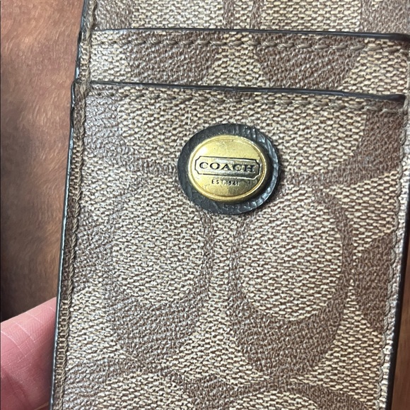 Like new Coach Signature Card Holder and wristlet - Picture 2 of 16